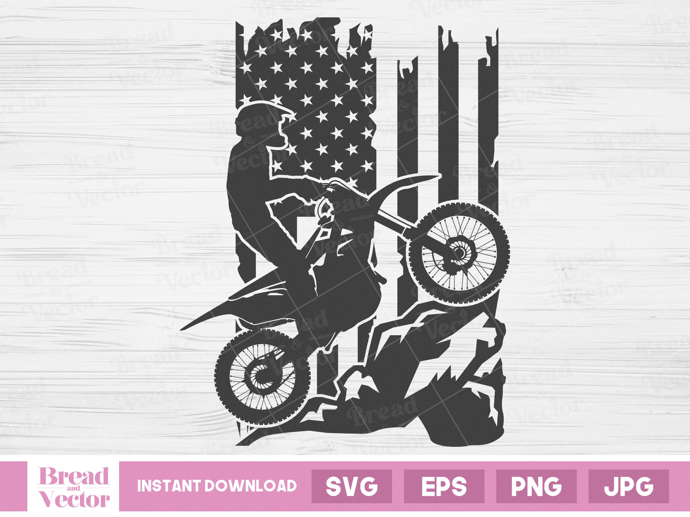 Motocross Dirt Bikes Silhouette Stock Vector by ©hobrath 77481250