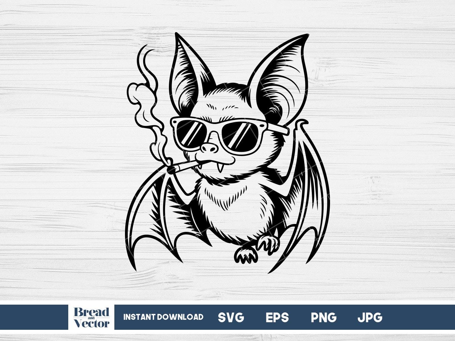 bat smoking a cigarette Smoking Bat