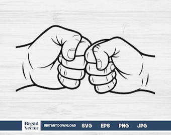 Brother's Fist Bump, Siblings Svg Cut File, T-shirt Design, Sticker, Vinyl Transfer (Digital Download)