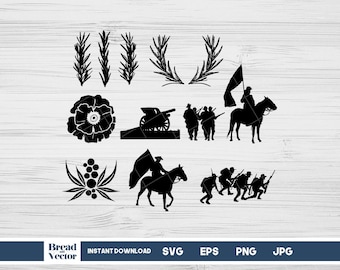 Anzac Day SVG Design Bundle: Lest We Forget, Poppy, Horsemen (Digital Files)