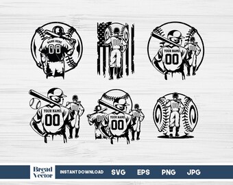 Baseball SVG-Bundle, Baseball-Shirt-Designs, Sport SVG-Pack, Cricut Schnitt Dateien, Spieltag Clipart, Baseball Sport (digitaler Download)