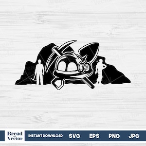 Mining Svg Cut File | Mining Scene Design Cut file | Mining Clipart | Mining Shirt Svg | Pickaxe Svg | Shovel Svg | Digital Download