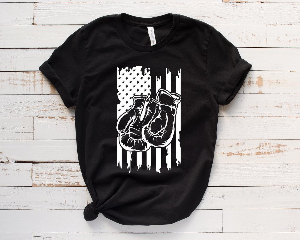 Boxing Gloves Svg American Flag Boxing Svg USA Boxing Svg Etsy