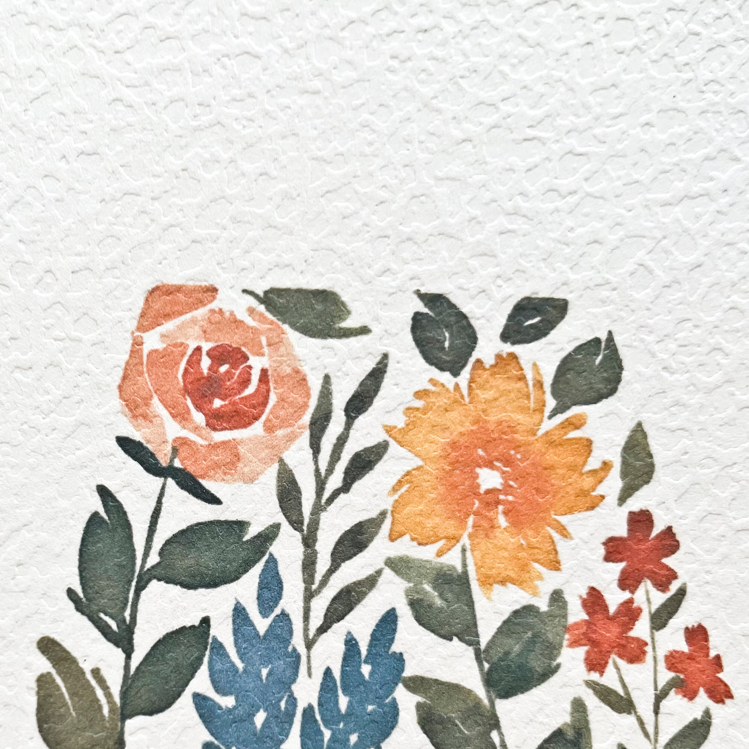 Floral Initial Art Print, Flower Letter Print, Watercolour Nursery Wall ...