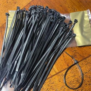 Zip Ties, 8, 75lb, 100 Ct. Zip Ties, HEAVY DUTY, Nylon, Plastic Cable, Outdoor Cable Tie, Self-Locking Nylon Wrap image 4