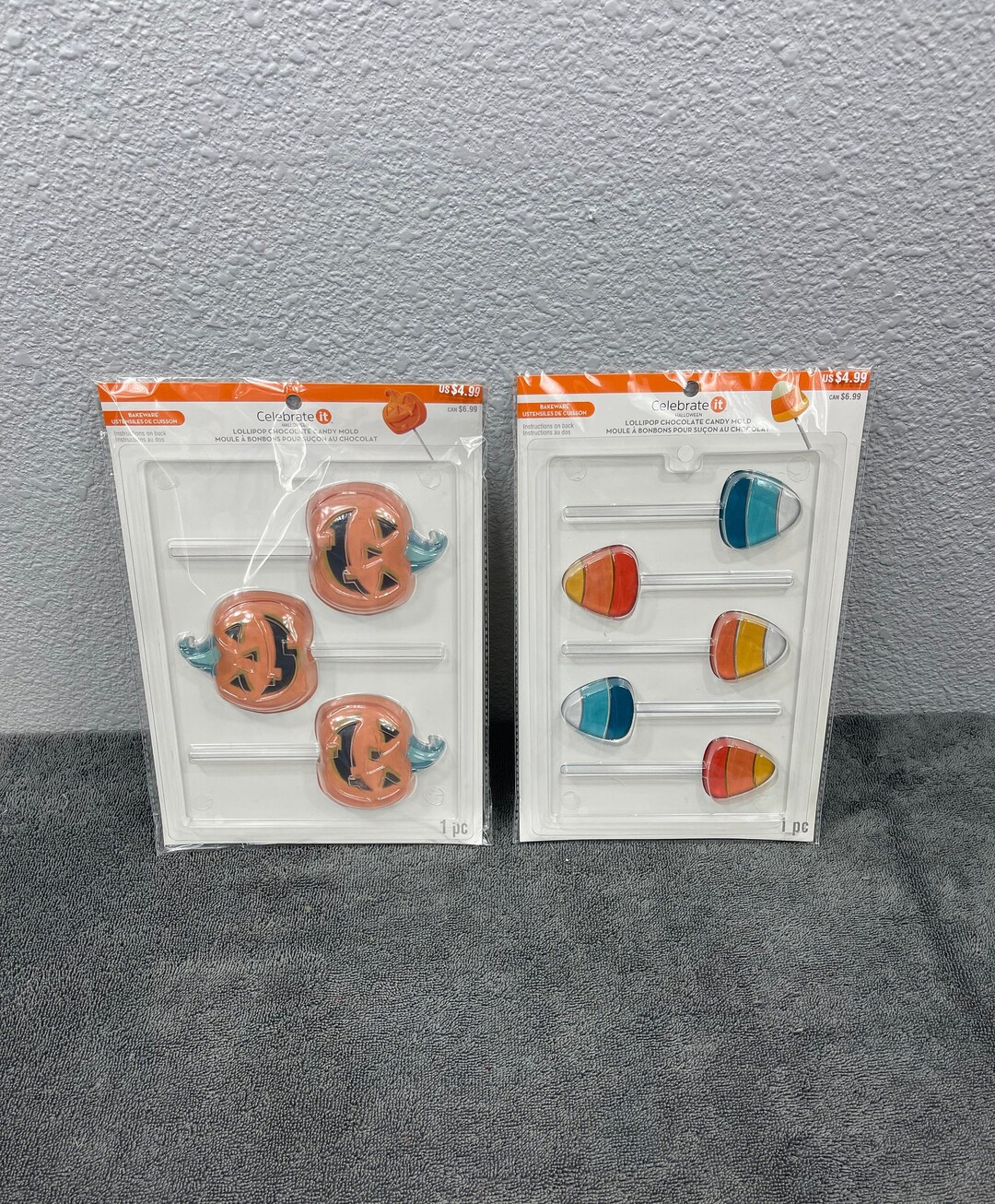 Chocolate Lollipop Candy Mold, Chocolate Sucker Mold, Pumpkin, Candy