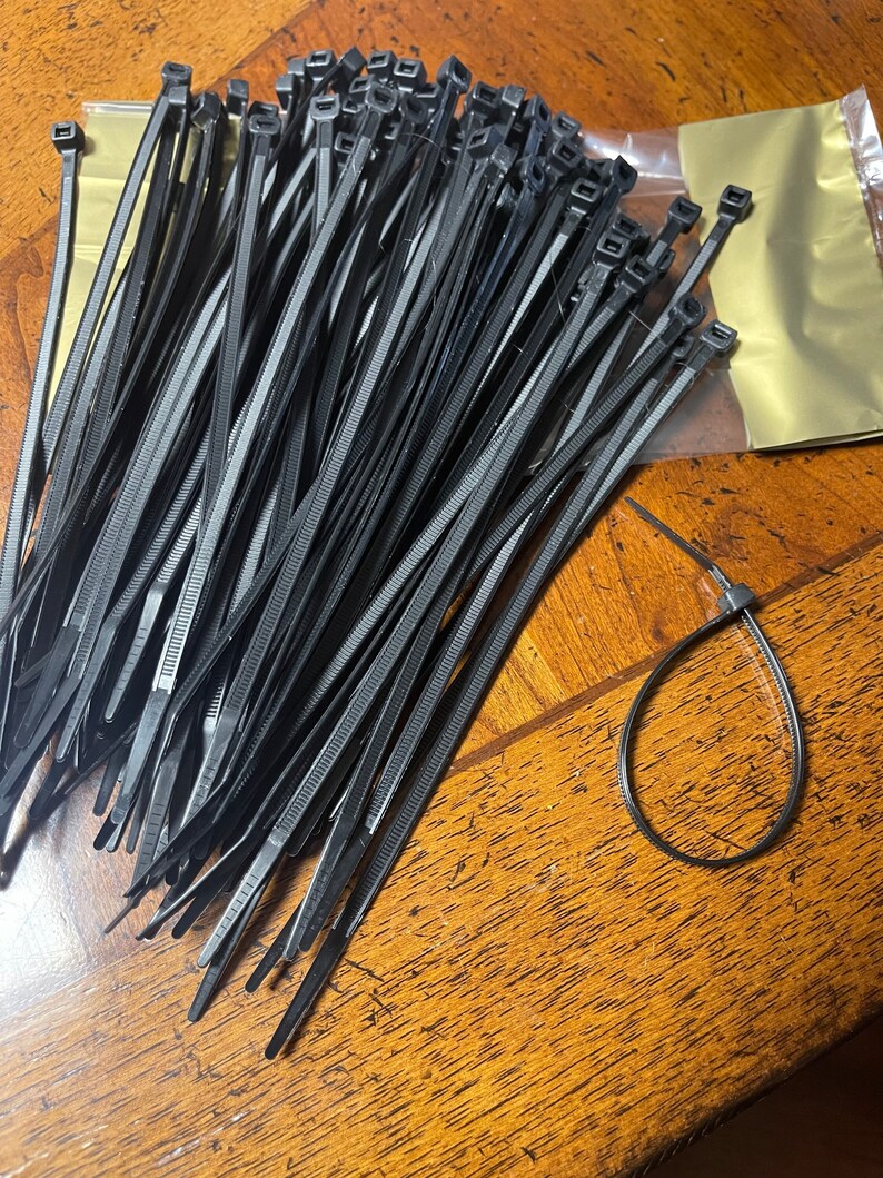 Zip Ties, 8, 75lb, 100 Ct. Zip Ties, HEAVY DUTY, Nylon, Plastic Cable, Outdoor Cable Tie, Self-Locking Nylon Wrap image 4