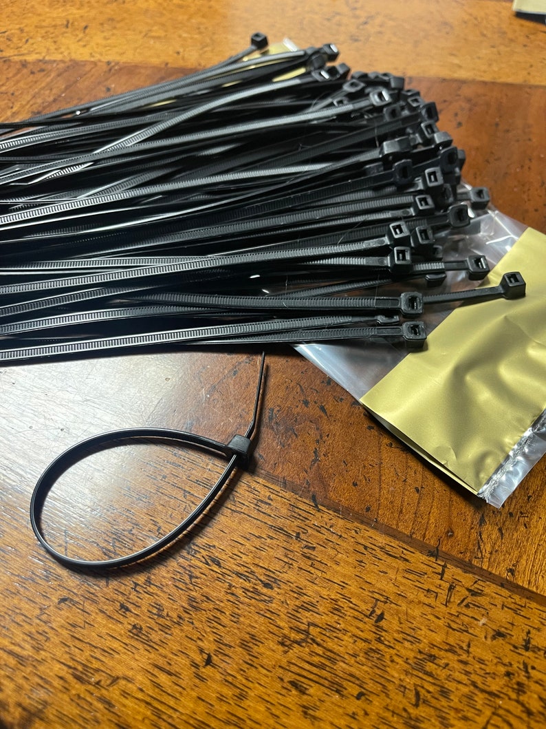 Zip Ties, 8, 75lb, 100 Ct. Zip Ties, HEAVY DUTY, Nylon, Plastic Cable, Outdoor Cable Tie, Self-Locking Nylon Wrap image 10