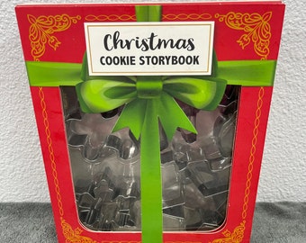 Christmas Cookie Cutter Set, Set of 12, 12 Cookie Cutters, Christmas Cookie Storybook Cookie Cutters