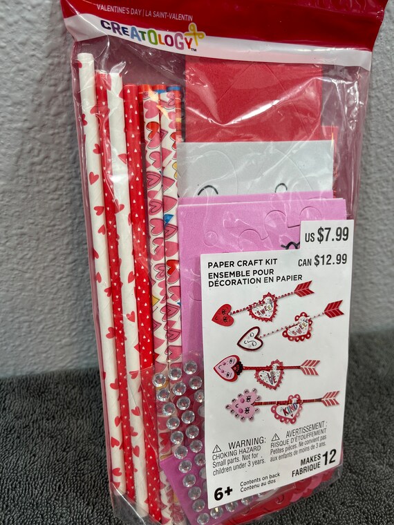 My Little Day 12 paper straws - pink heart My Little Day 12 paper straws - pink heart