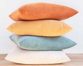 Samara Set – Pack of 4 Decorative Throw Pillow Covers - Orange/Teal
