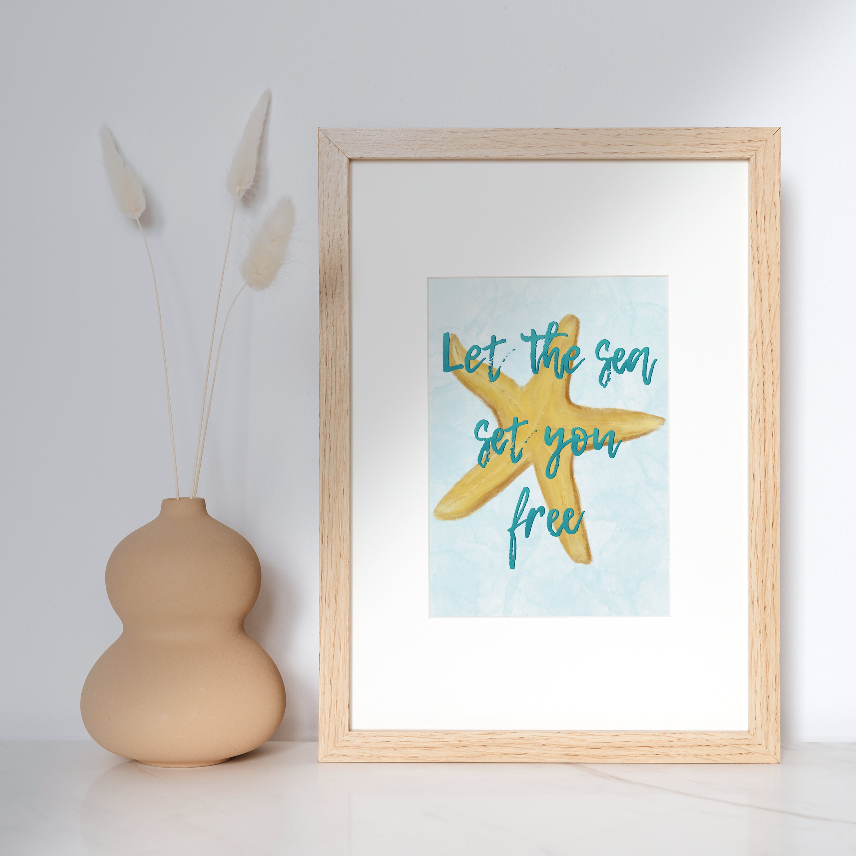 Let the Sea Set You Free Quote Your Choice Of: Canvas - Etsy