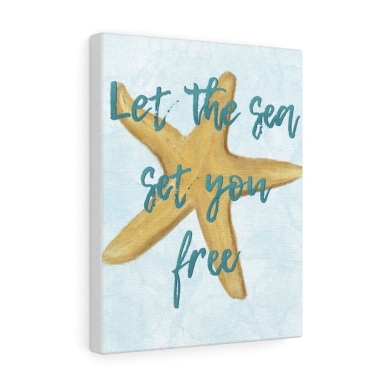 Let the Sea Set You Free Quote Your Choice Of: Canvas, Poster, Framed