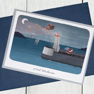 Carte de Noël Môle des Noires  + enveloppe