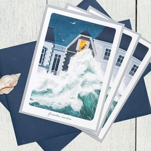 Lot de 3 cartes Grandes Marées + enveloppes