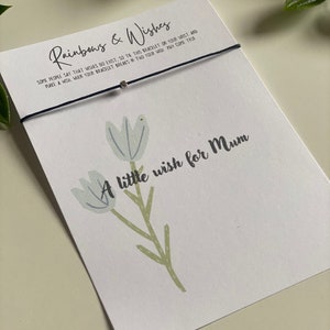 Un pequeño deseo para mamá pulsera de deseos / regalo de mamá