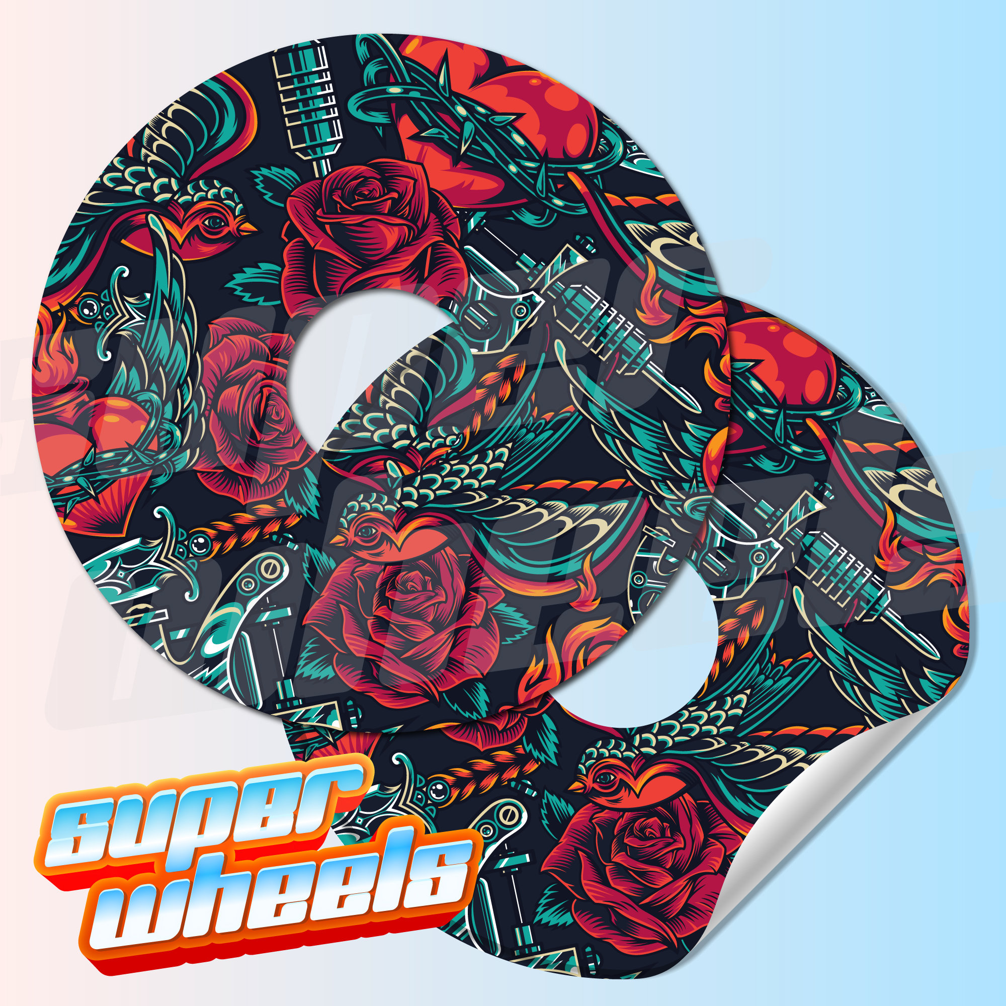 Wheelchair Spoke Guard Skins Decals Stickers Easy Fit Etsy