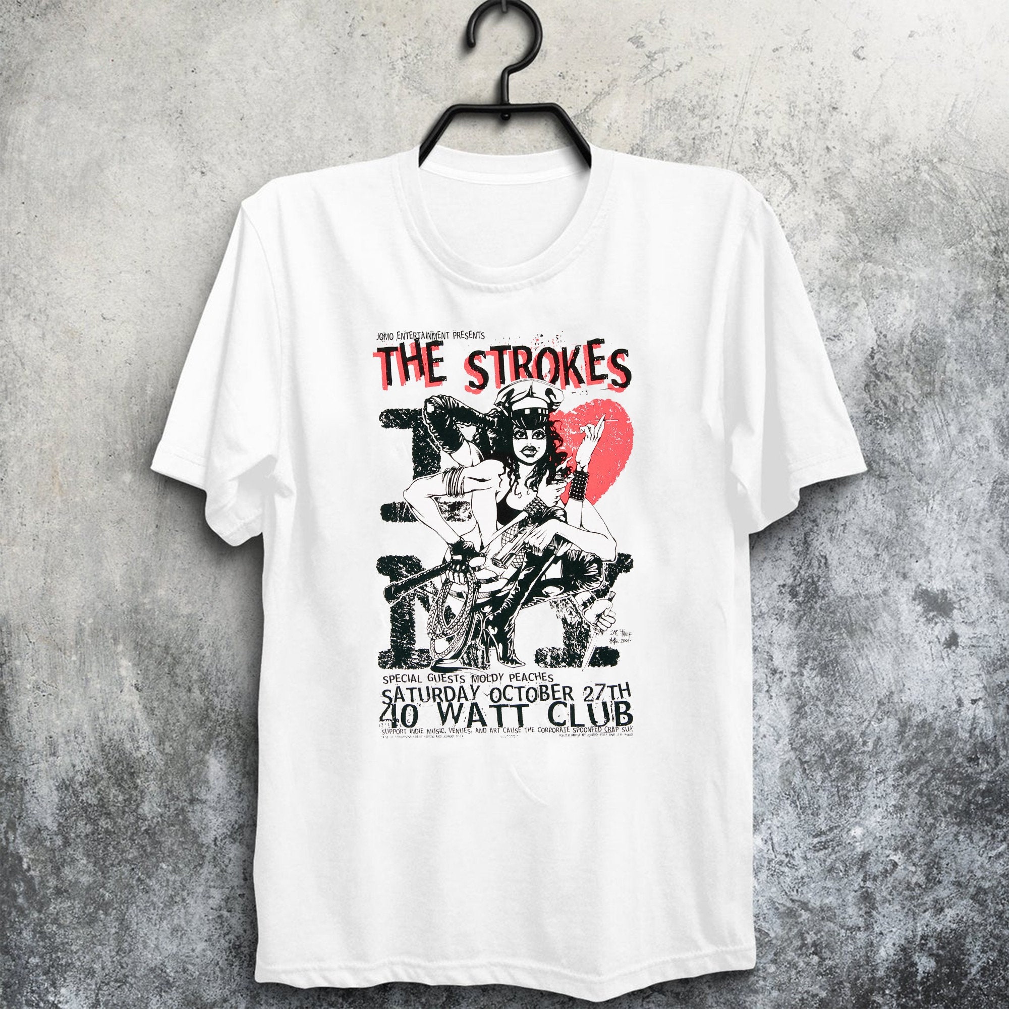 Discover The Strokes Retro Vintage Pop Rock Band T-Shirt