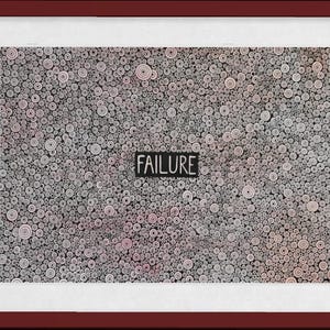Failure, Original Drawing, Hand Drawn, Overcoming Obstacles, Mistakes as Growth, Failure as a Point of Renewal image 8