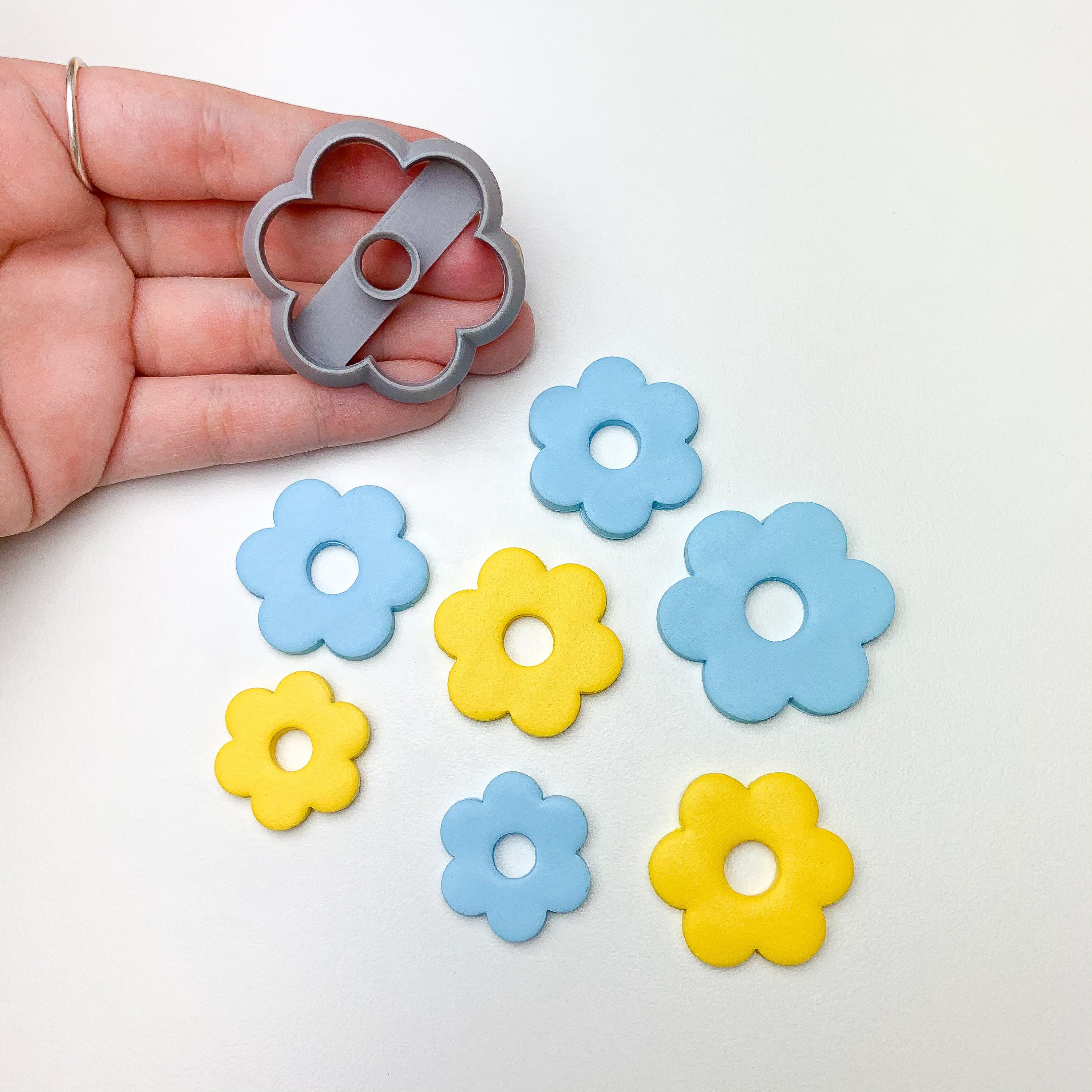Flower Donut 6 Petal Polymer Clay Cutter 3D Printed Cutter Etsy