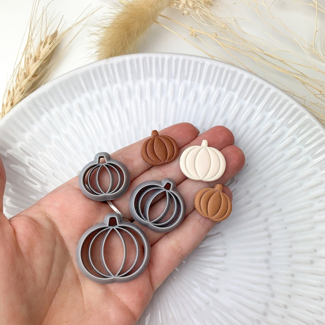 Pumpkin Embossing Polymer Clay Cutter Autumn Clay Cutter Etsy UK