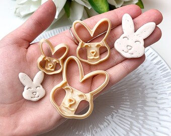 Bunny 2 3 Polymer Clay Cutter - Etsy