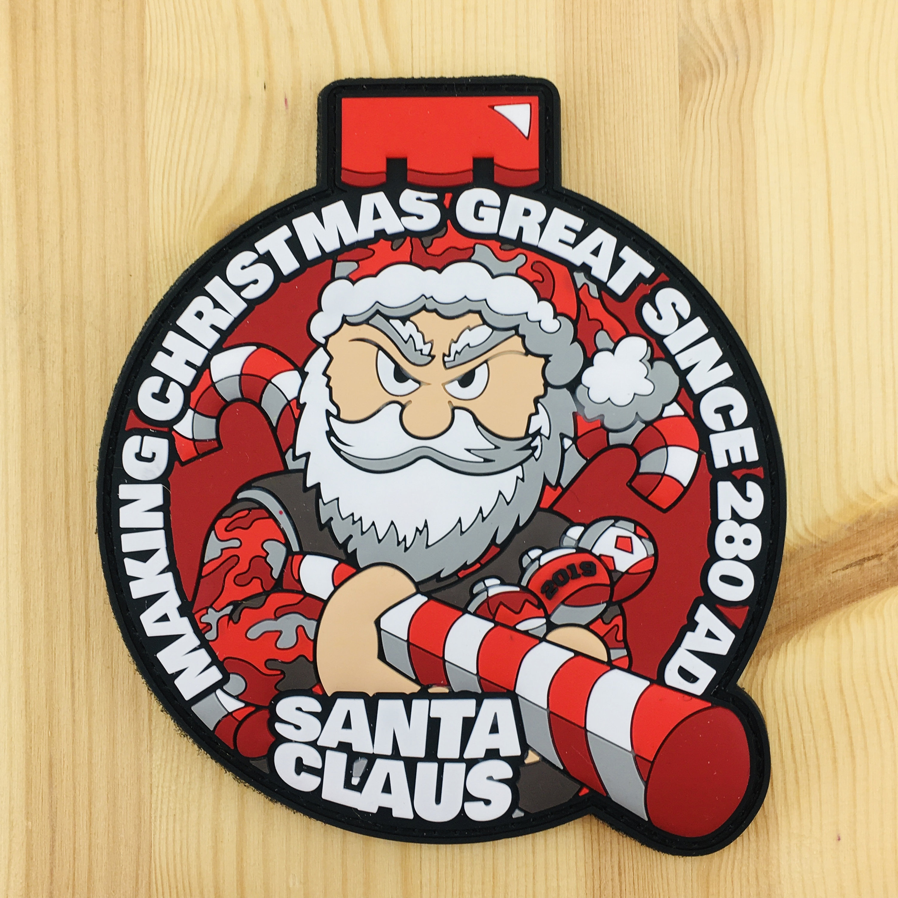Holiday Tactical Patch Santa Claus is making Christmas Etsy