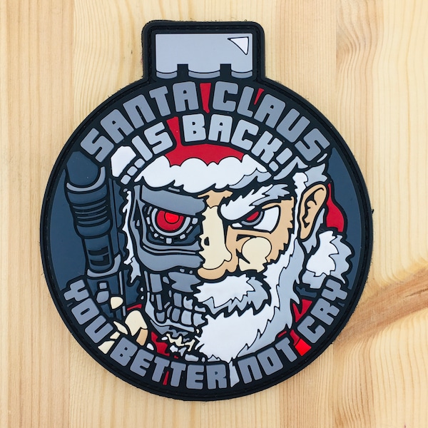 Christmas Tactical Patch "Santa Claus is BACK!" - PVC