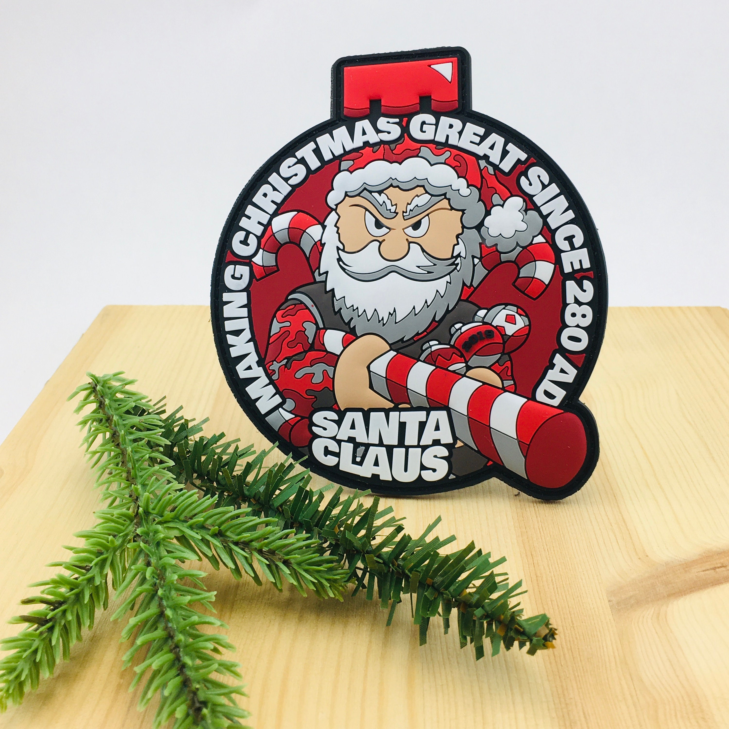 Holiday Tactical Patch Santa Claus is making Christmas Etsy