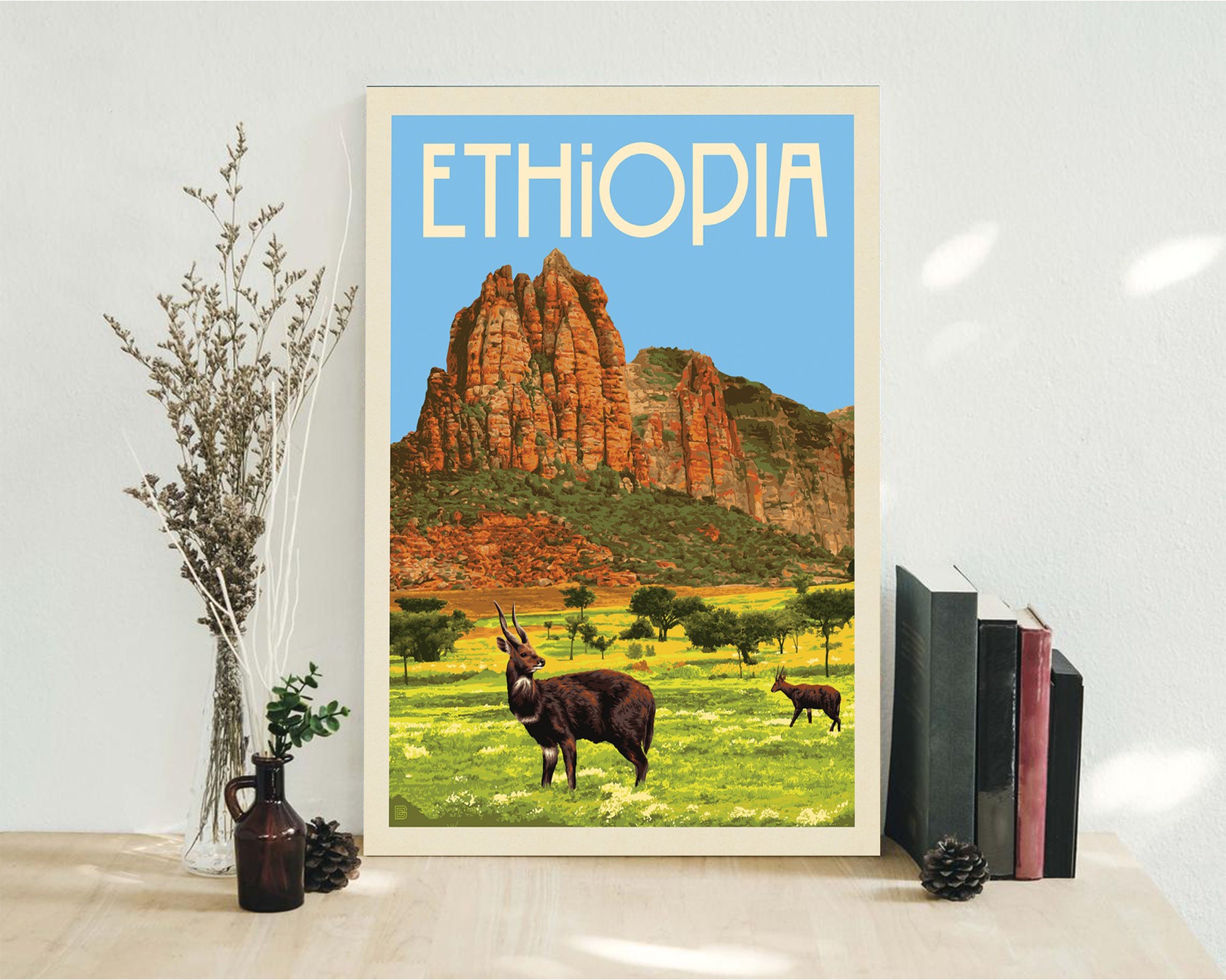 ethiopia travel poster