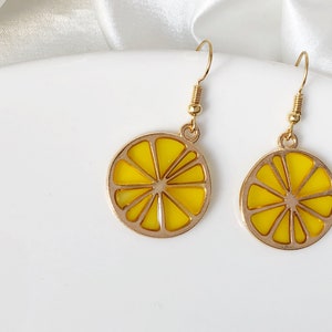 Cute Lemon earrings, gift for her