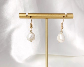 Baroque Pearl Earrings, Big Chunky Fresh Water Irregular Statement earrings, gift for her