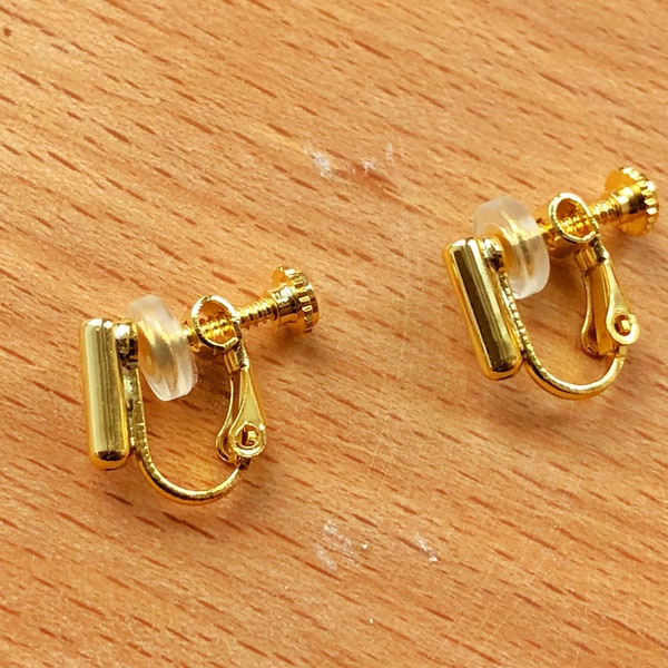 Screwback Clip on Earrings, Convert Ear Studs into Ear Clips for Non-Pierced Ears