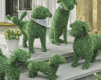 Dog Topiary Etsy