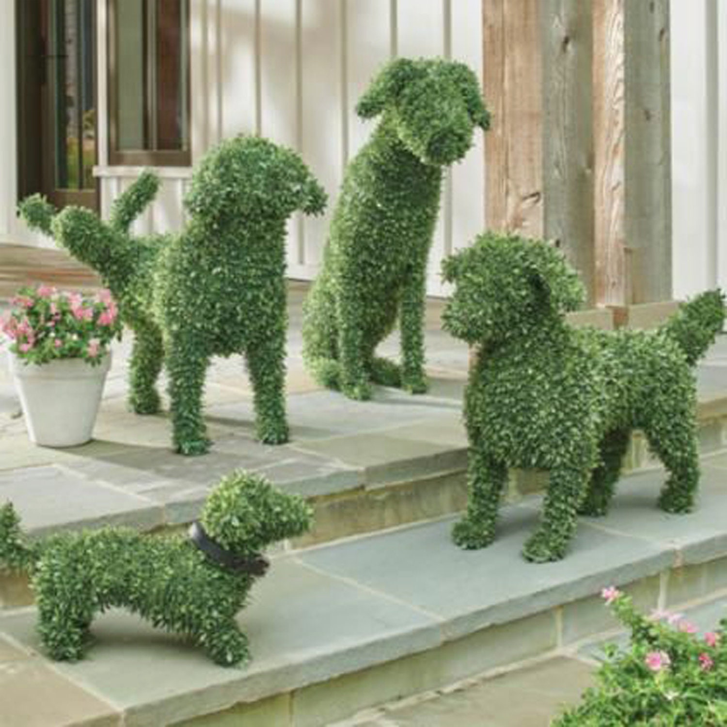 Peeing dog figurine peeing dog topiary Dog statue home Etsy