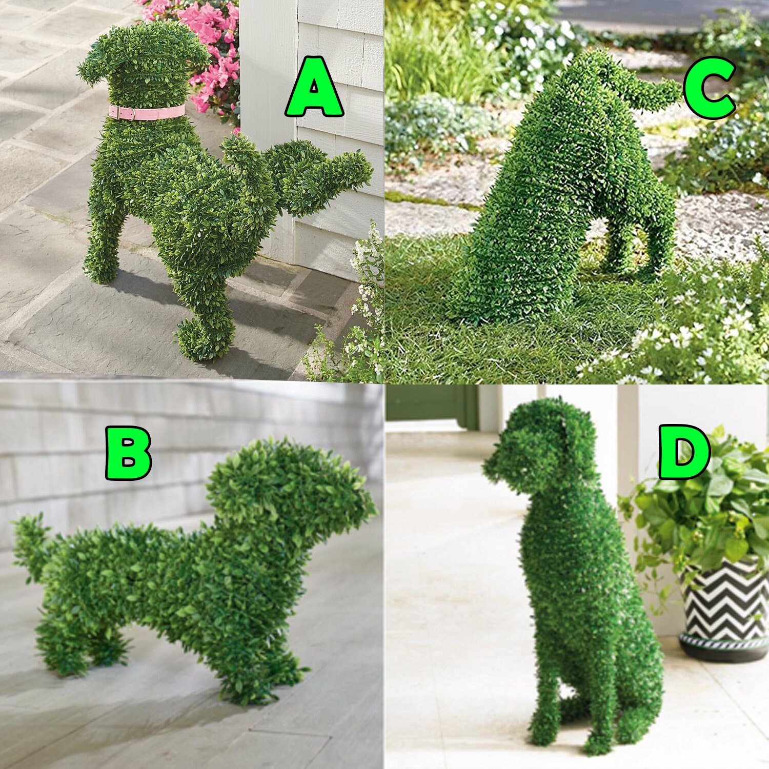 Peeing dog figurine peeing dog topiary Dog statue home Etsy
