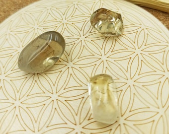 Citrine naturelle, pierre roulée ( Brésil, pierre naturelle, joie, bonheur, confiance, créativité, rayonnement, abondance, lithothérapie )