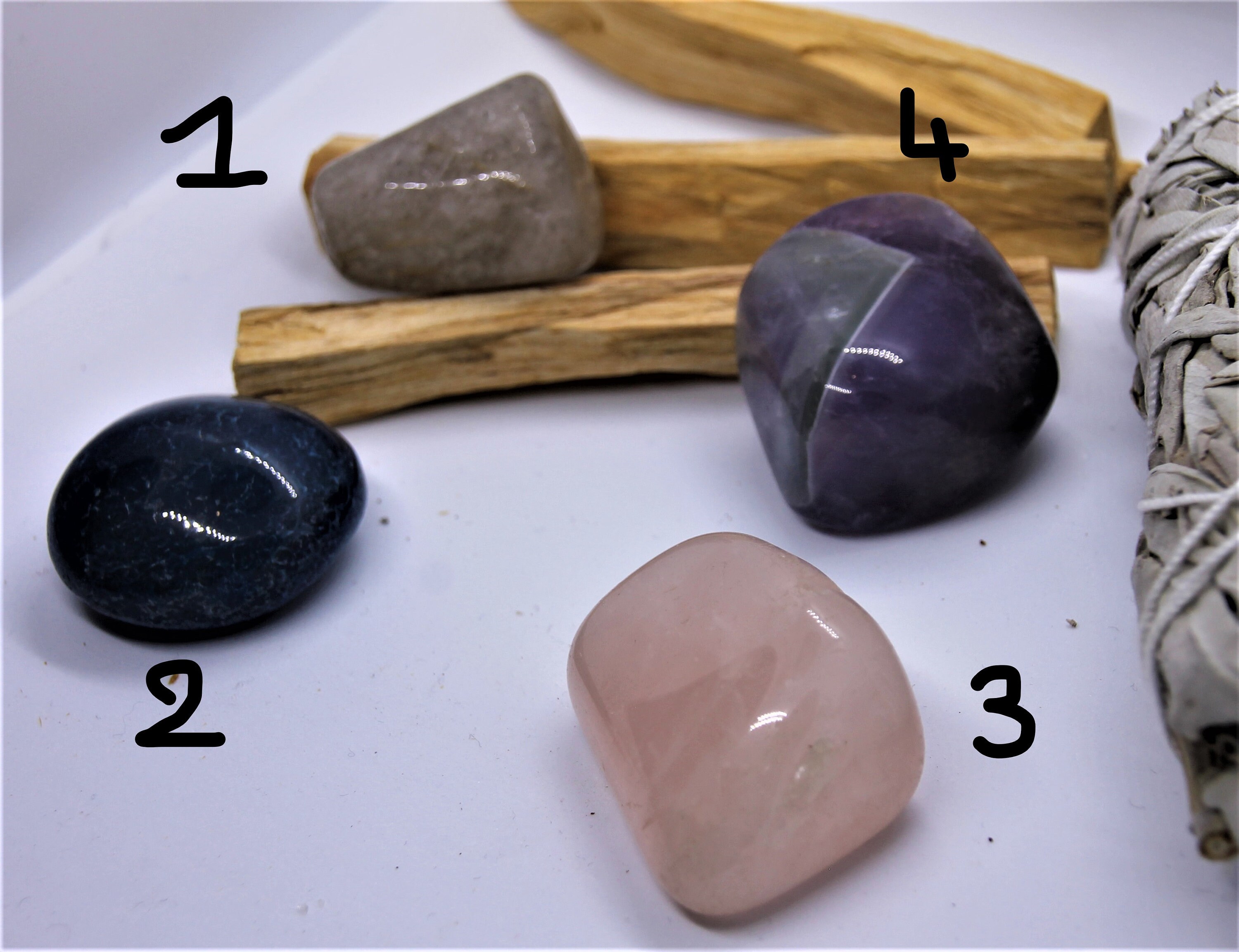 Grosses Pierres Roulées de Belle Qualité, Polies, Quartz Rutile, Agate Bleue, Rose et Améthyste, Fai