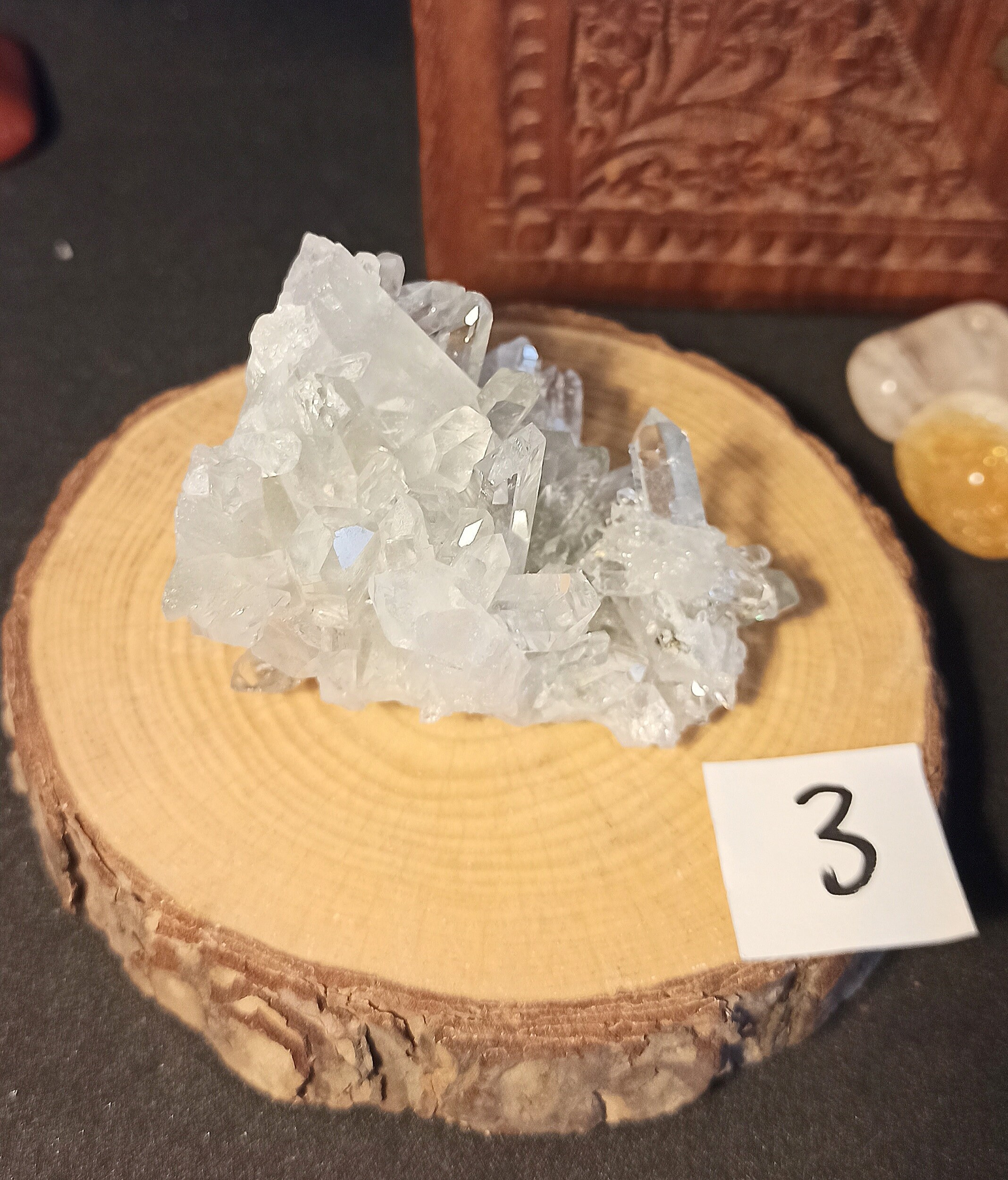 Grande et Belle Druse de Cristal Roche à Choisir Parmi 2 Qualité Extra + | Très Pur, Brésil, Quartz 