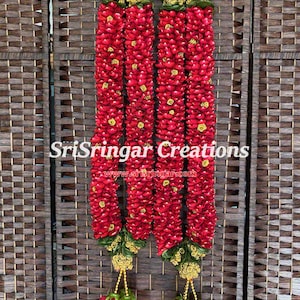 Indian Wedding Garland / Wedding Garland / Varmala - Fresh Flower Rose Petal Wedding Garland (Order 2 for a pair)