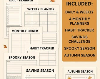 2026 Digital Planner | ADHD Planner Printable Bundle | Daily, Weekly, Monthly (PDF) |Goodnotes |