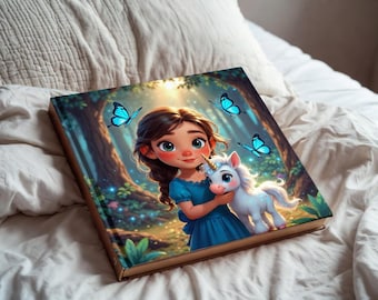 Ilustración de libros infantiles personalizada / Arte de cuentos personalizado