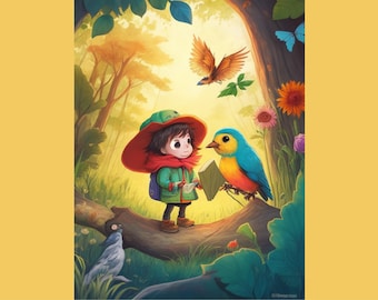 Custom Children's Book Illustration: Cartoon Portrait Artist