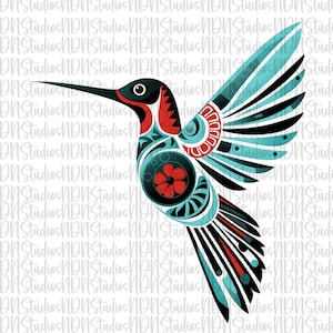 Pretty Hummingbird Clipart Bird Clipart BIRD ONLY - Native American Hummingbird Indigenous Hummingbird Quick Download, hummingbird clipart