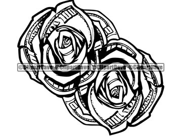 Download Dollar Bill Flower Etsy