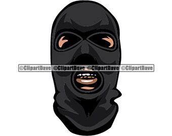 Ski Mask Svg Etsy