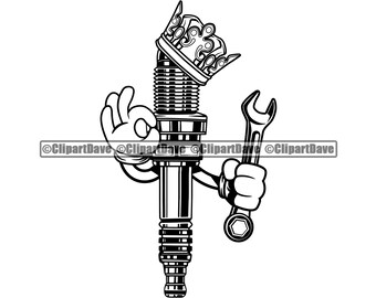 Download Spark Plug Cut File Etsy