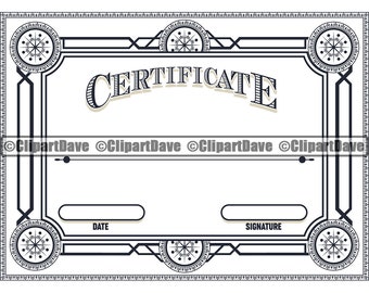 Download Certificate Svg Etsy