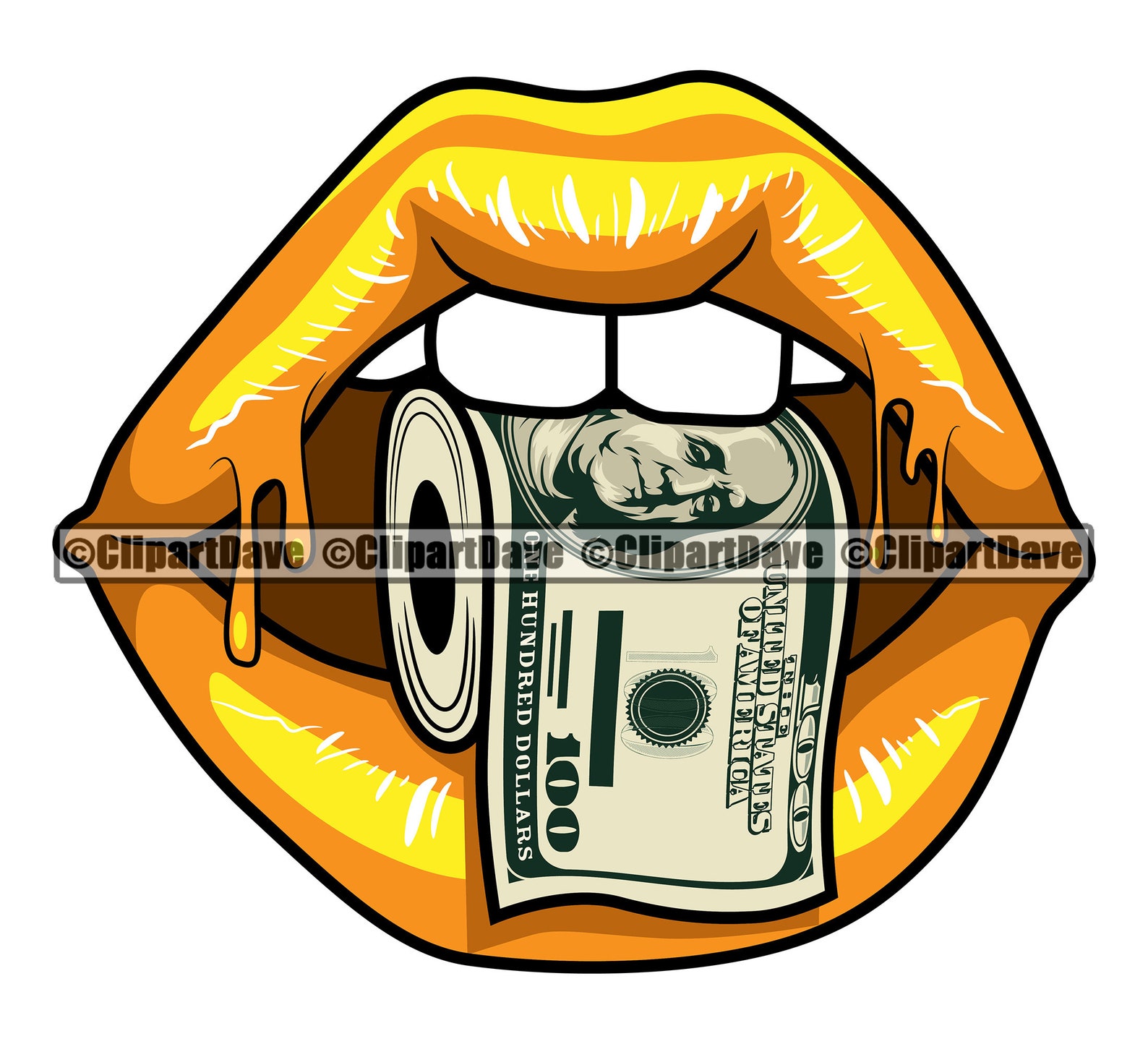 Sexy Lips Dripping Biting Money Toilet Paper Roll SVG Design Etsy