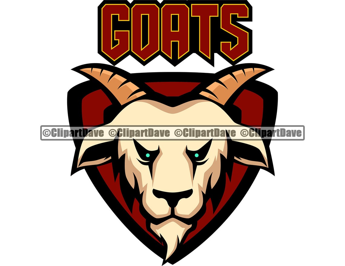 Goats SVG Design Logo Sport Team Mascot Game Fantasy League Etsy